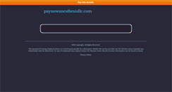Desktop Screenshot of paynowanesthesiallc.com